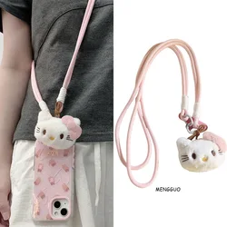 Sanrio Hello Kitty Pendant Mobile Phone Lanyard Diagonal Long Rope Hanging Neck Shoulder Lanyard Mobile Phone Camera