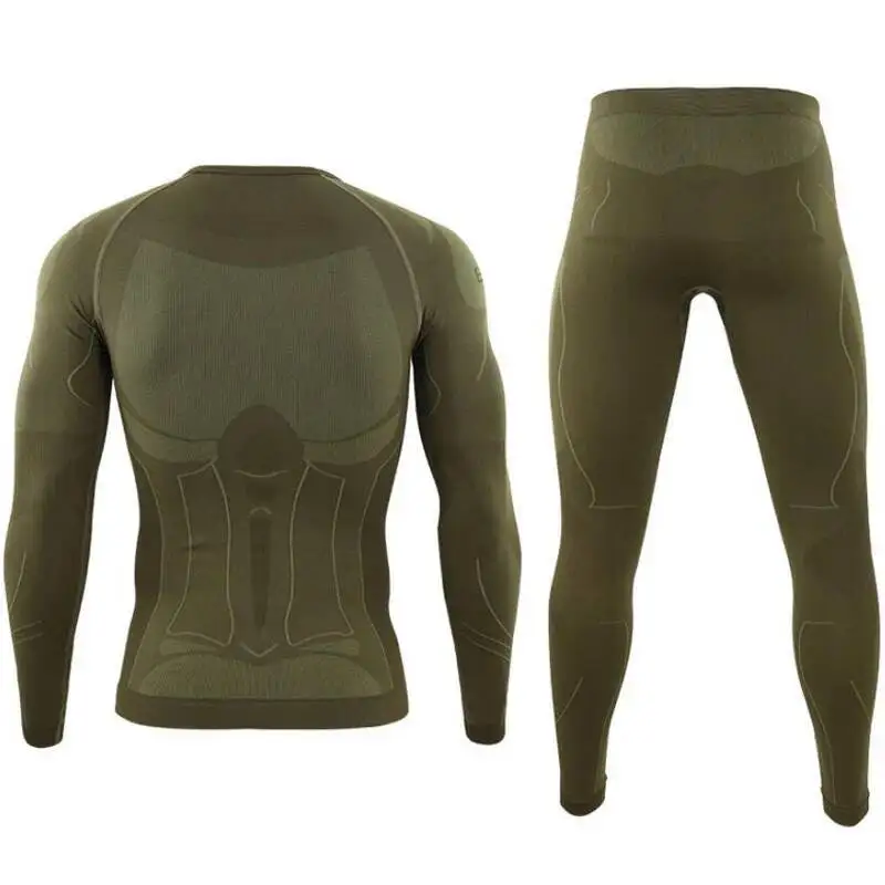 

Winter Fleece Tactical Thermal Set Mens Outdoor Function Breathable Training Cycling Thermo Underwear Tight Long Johns