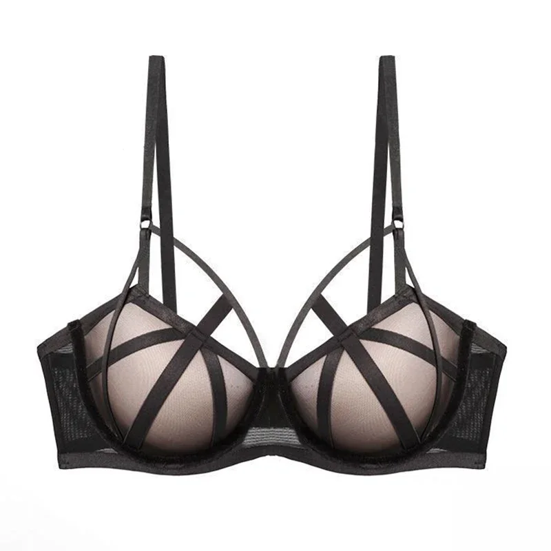 ملابس داخلية مثيرة للنساء ثدي صغير متجمع لإغلاق زوج من حمالة الصدر دعم علوي حمالة صدر دانتيل مضادة للترهل مع حلقة فولاذية