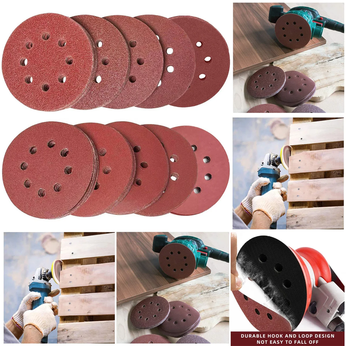 

100Pcs 5Inch Round Sand Paper For Sanding Disc Grinder Sanding Sheet Car Polishing Sander Sandpaper Grit 800 1000 1500 2000 3000