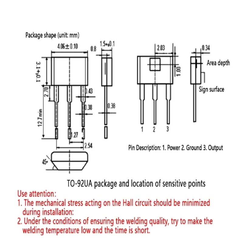 10 Stuks Officiële Originele 49e Hal Element Oh49e Ss49e Hal Sensor Hal Effect Sensor Nieuw
