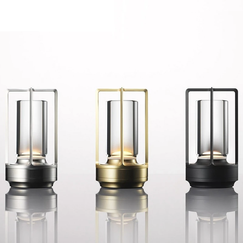

1 Piece Rechargeable Crystal Lamp Restaurant Decoration Atmosphere Night Light Silver