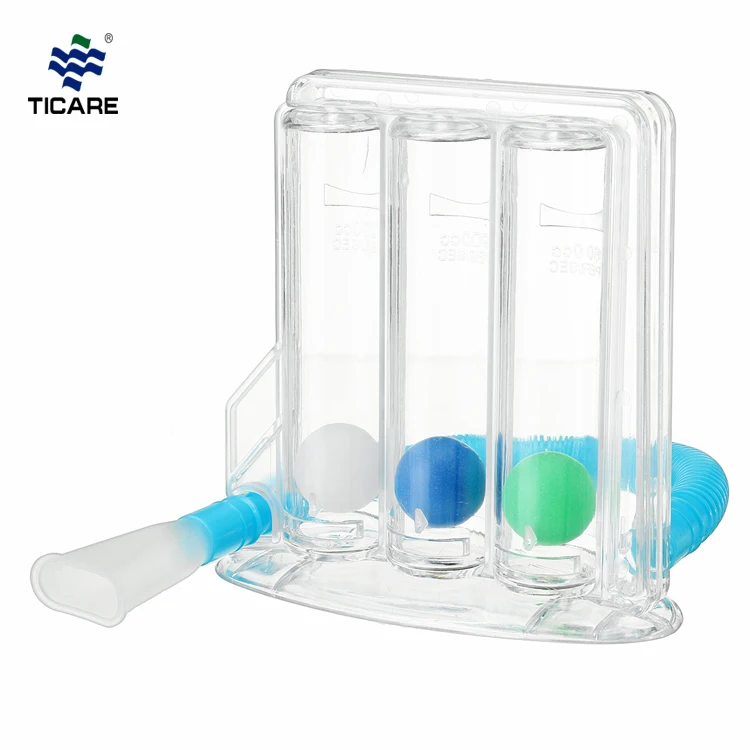 Incentive Pulmonary Function Test Three Ball Spirometry Device for Breathing Exerciser Respirometer