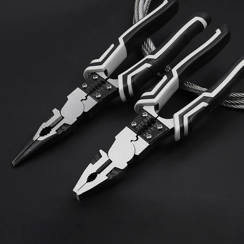 Wire Cutters Wire Stripper Multifunctional Universal Needle Nose Pliers Hardware Electrician Metalworking Professional Tool