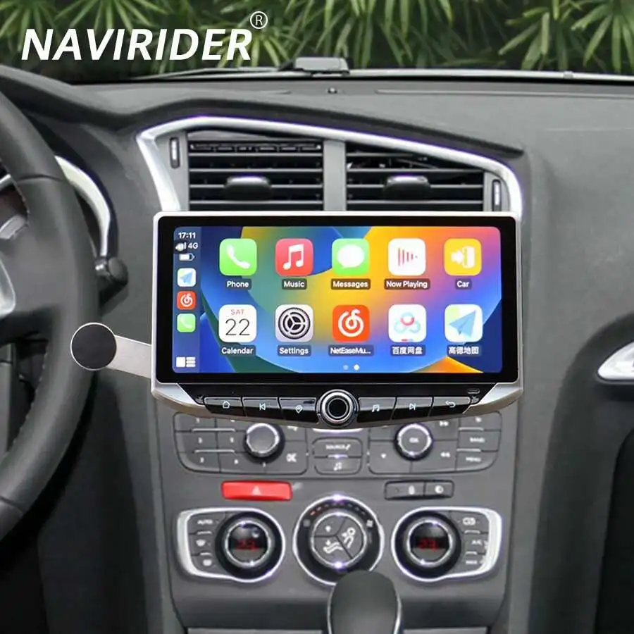 Android 14 Qled Screen 10.88Inch Carplay For Citroen C4 2012 - 2017 Car Radio Multimedia Video Player Navi GPS Head Unit CarPlay
