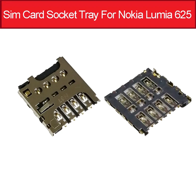 

Модуль гнезда лотка для SIM-карты для Nokia Lumia 625 N625, держатель для устройства чтения SIM-карт, запасная часть