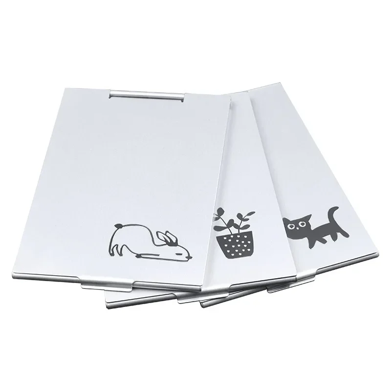 Miroir pliant en aluminium de poche, Mini miroirs de maquillage portables, petit miroir de voyage, vanité, outils cosmétiques compacts pliables