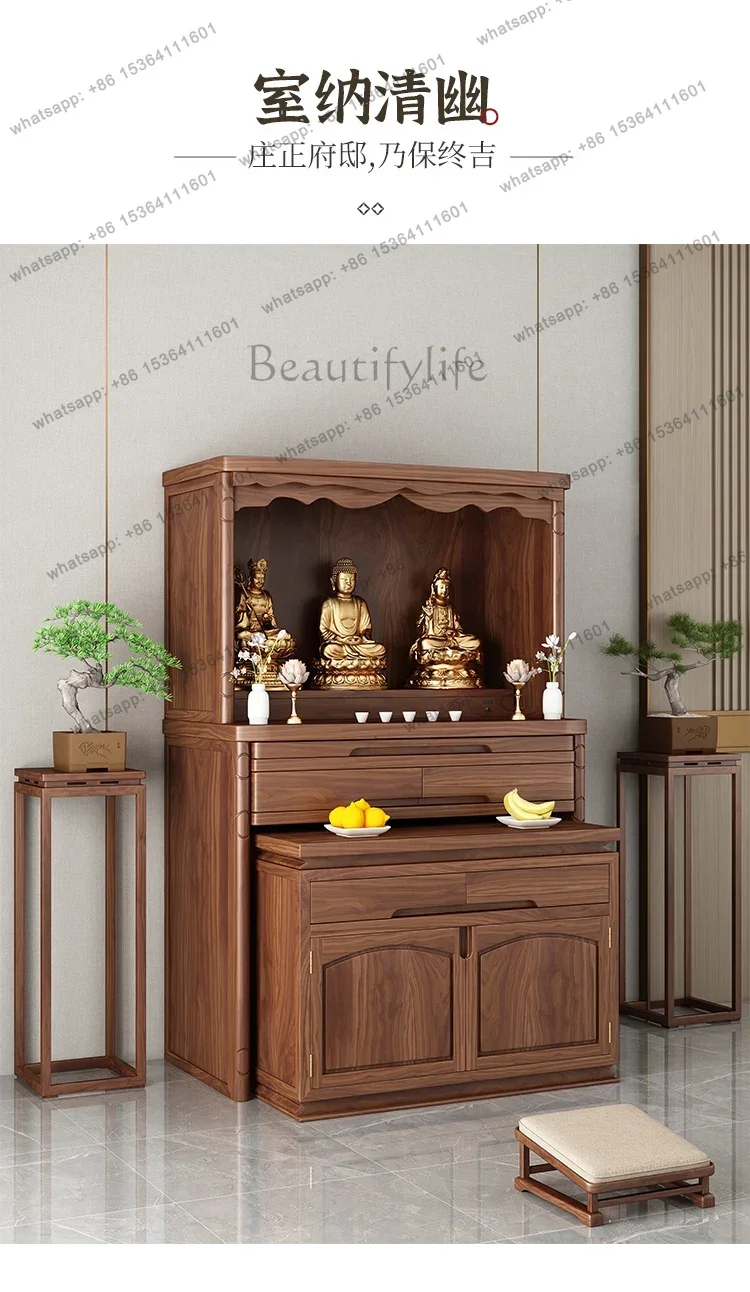 FG  Shrine Gongma Desk Offering Hall Buddhist Hall God of Wealth Offering Cabinet Buddhist Shrine Table Burning Incense Cabine