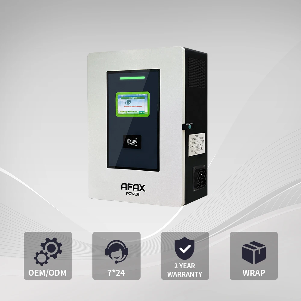 AFAX Three Phase 30KW/40KW EV CCS2 Wallbox DC Charging Station With LCD Touch Screen Display