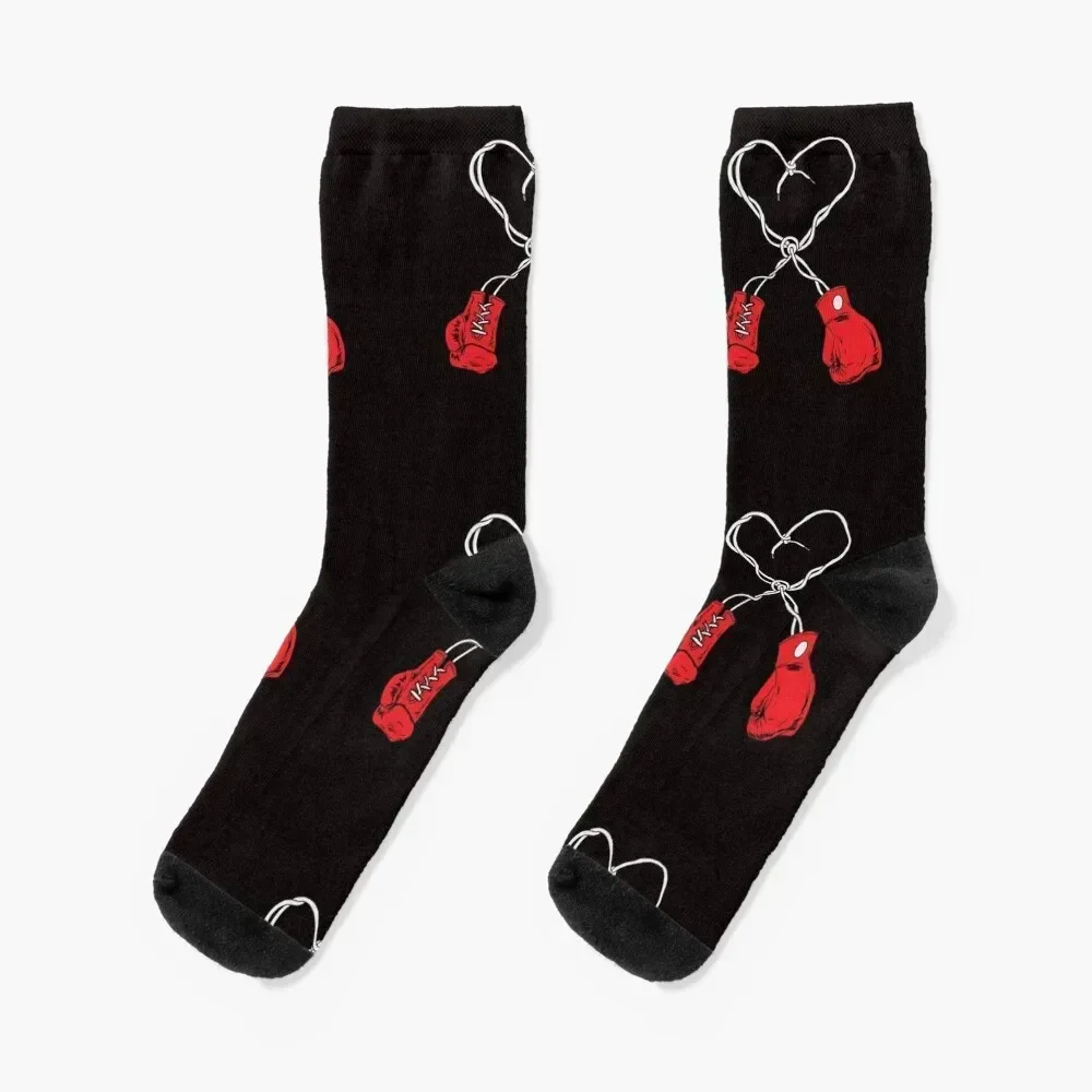 

Boxing Boxer Valentines Day Heart Boxing Socks heated hiking cute Luxury Woman Socks Men's