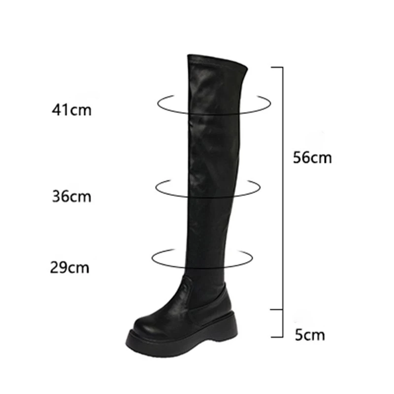 ORCHA LISA Ankle Booties Pearl Female Circular Front Tie Up 5cm Robust Heel Height Raised Sole Oversized Fit 44 45 Comfort
