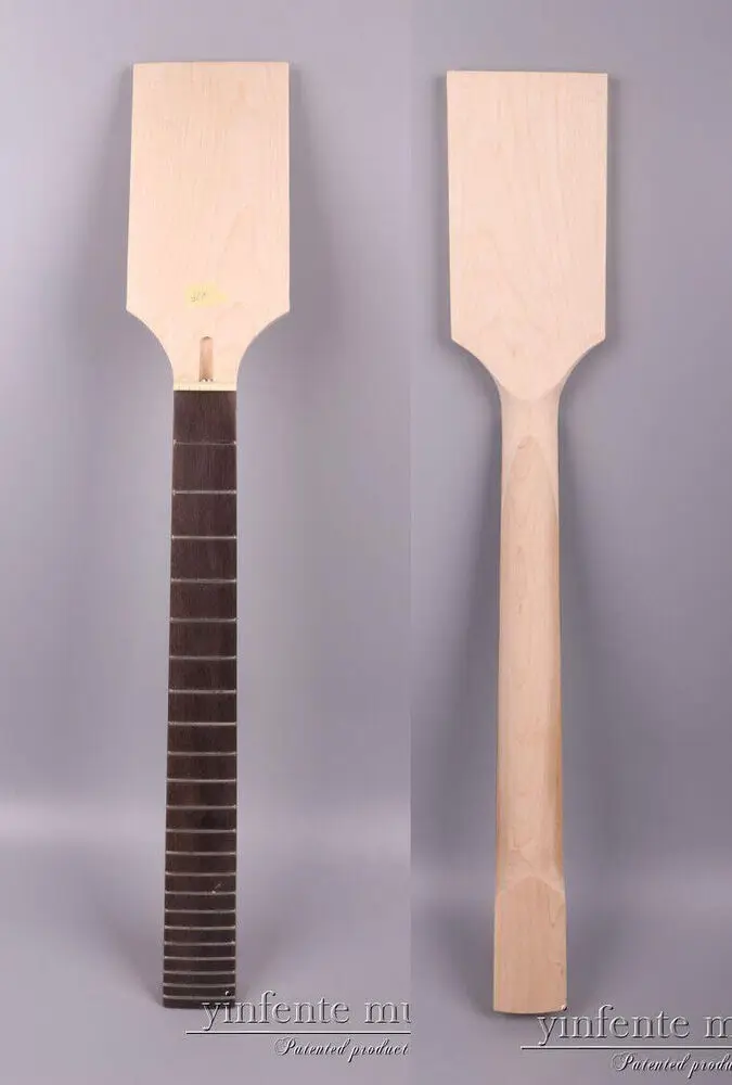 Customer neck   diamond inlay +nut 42mm  +22Fret  24.75inch Rosewood Fretboard Paddle Head Bolt on