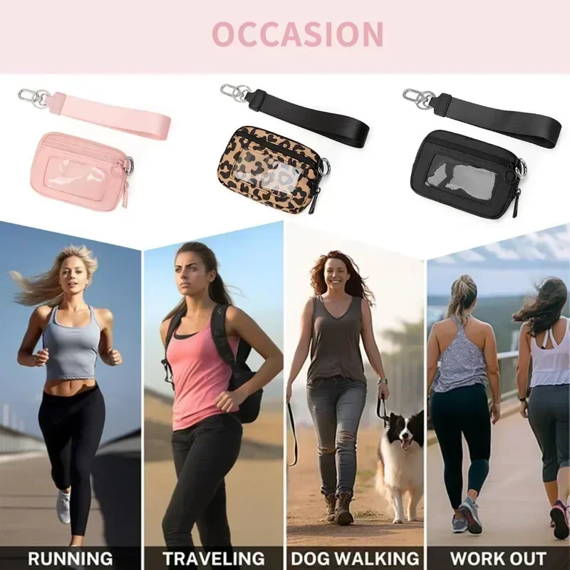 

Waist Bag Polyester Waterproof Chest Bag Card Bag Wrist Bag Portable Bank Card Change Storage Bag Essential for Sports Travel