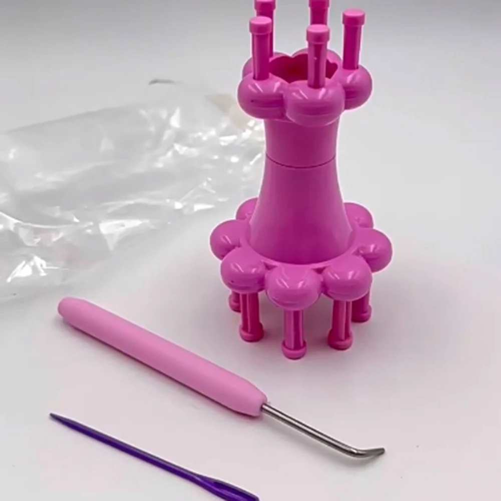 Diy Double-Head Braiding Tool Braiding Machine Easy To Use Forging Die Knitting Doll Knitting Machine Happy Knitting Family