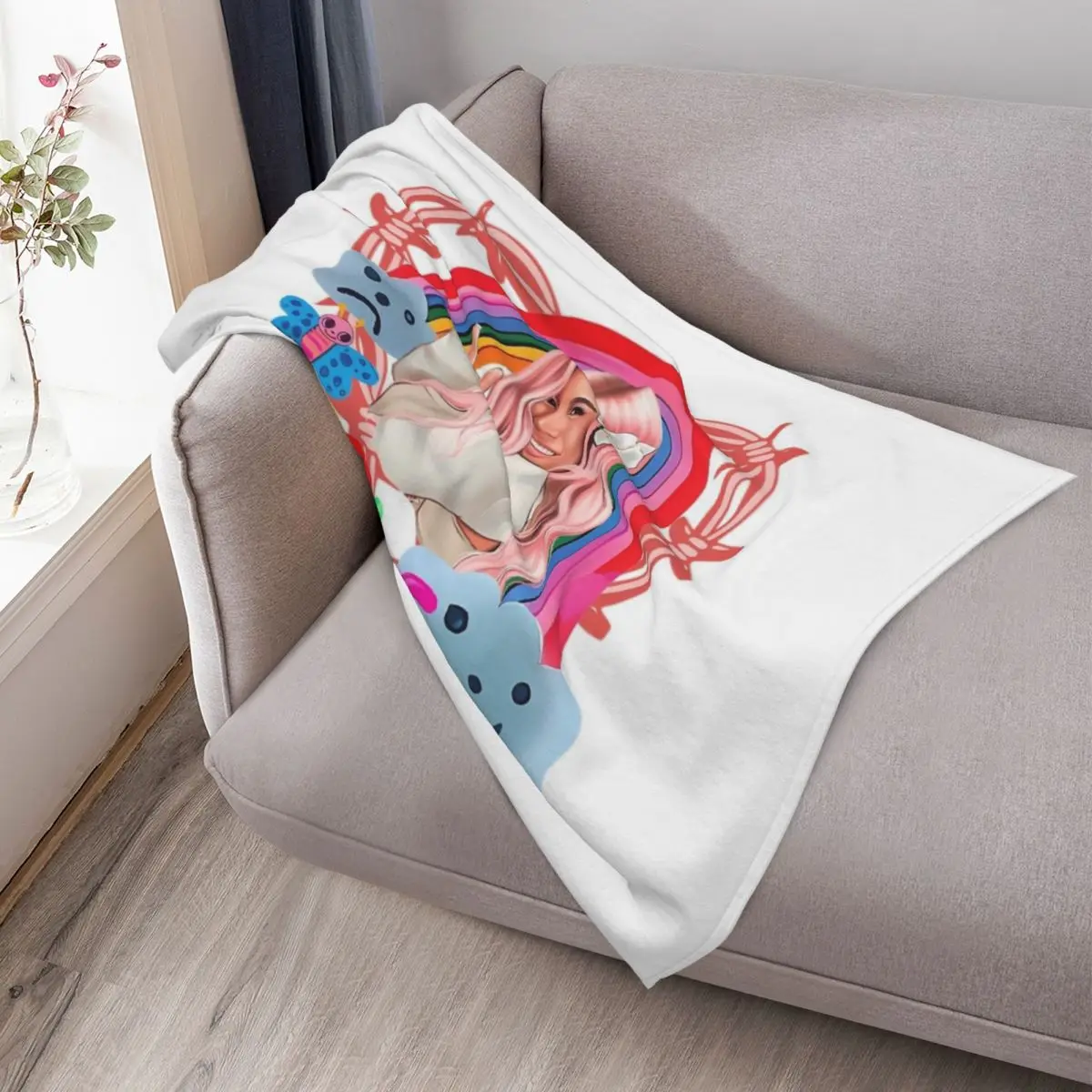 مانانا سيرا بونيتو كارول جي 2023 - كارول سيرينيتا، ما؟ أنا سمر بونيتو، بيكوتا وشم على شكل قلب، أطفال، بطانية رمي بيكوتا كارو