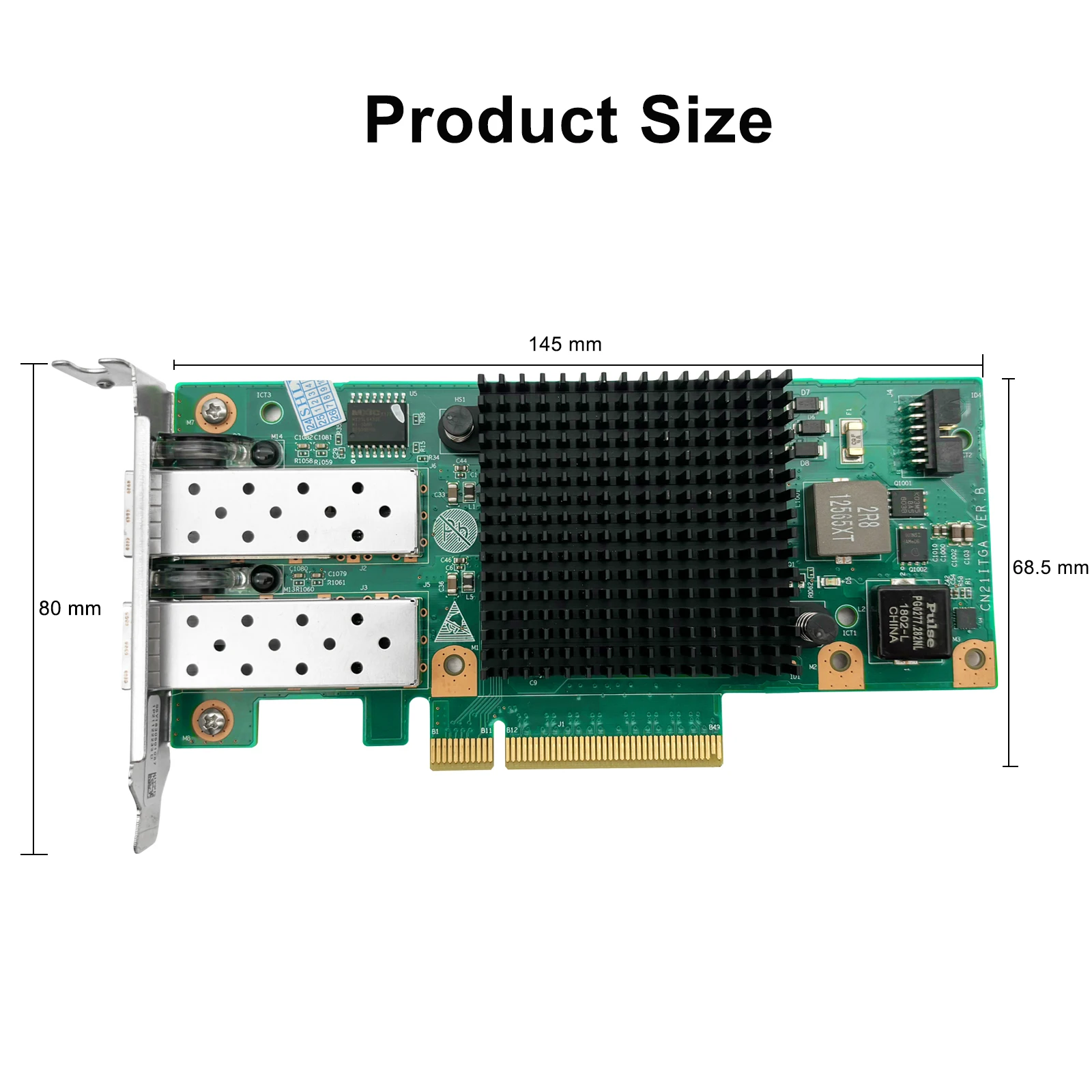 Imagem -04 - Placa Adaptadora de Rede para Intel Dual Sfp Plus Chip Intel 82599en X520-da2 10gb