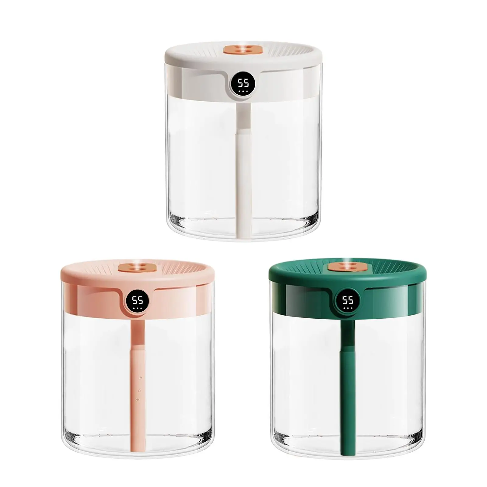 فوهات تشغيل هادئة لمرطب الهواء، موزع شخصي سعة 2 لتر للسفر