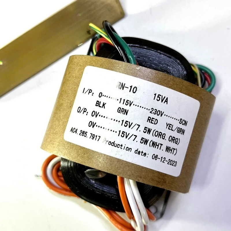 

15W dual 15V power transformer R N/R type transformer full copper wire preamp or 0-115-230V for decoding