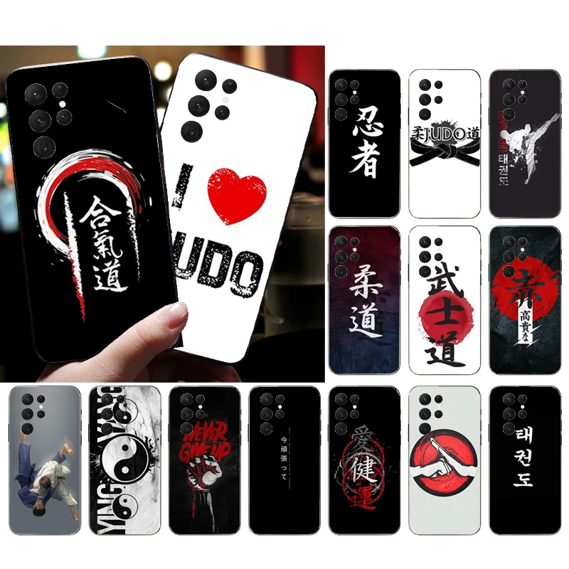 Taekwondo Judo Aikido Phone Case For S25 S24 S23 S22 S21 Ultra S24 S23 S22 S21 Plus S24 S21 S20 FE