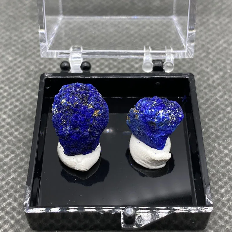 100% Natural beautiful Azurite and Malachite symbiotic mineral specimen crystal Stones and crystals Healing crystal Box:35mm