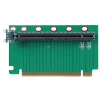 PCIE 16X 90 Degree Reverse Male to Female Risers Card For 1U Server (Installation Direction towards