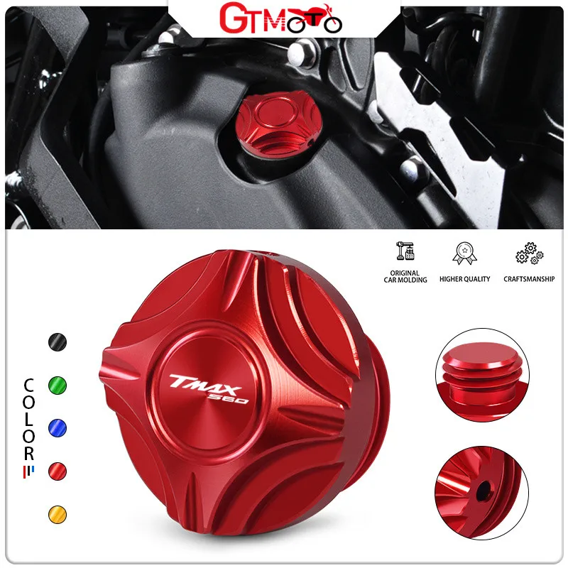 New For TMAX 500 08-12 TMAX530 SX DX 12-19 TMAX560 TECH MAX 20-21 Motorcycle Engine Oil Filler Cover Screw Plug Cap tmax560 530