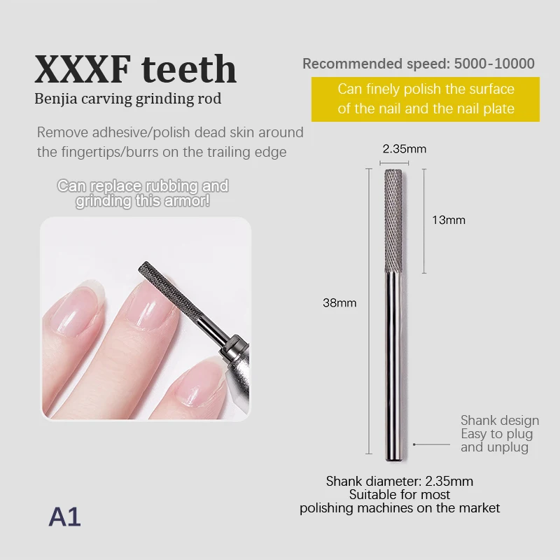 Tungsten Carbide Nail Drill Bits Milling Cutter Electric Manicure Pedicure Machine Accessories for Nail Files