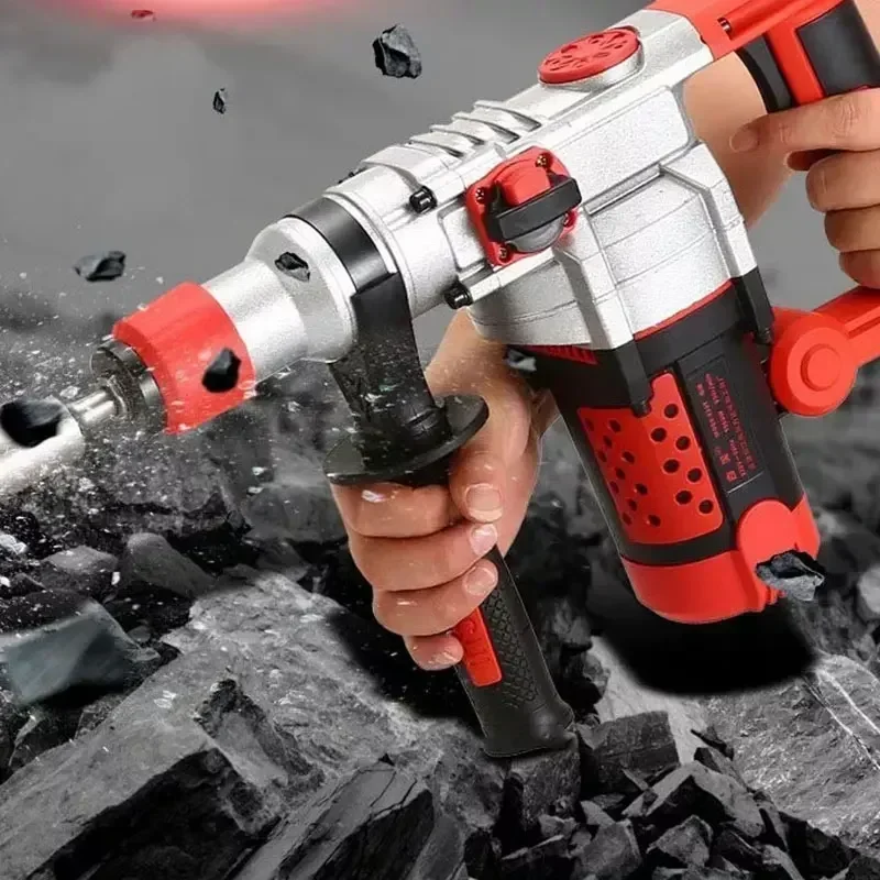 2200W 220V/50hz Heavy Duty Rotary Hammer Drill Industry Multifunction Impact Drill Electric Pick for Concrete Metal Stone