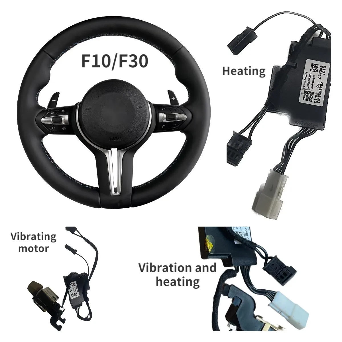 

For BMW M2 M3 M4 M5 F18 F10 F15 F16 F20 F22 F30 F32 F36 F40 F80 F90 M Vibration Heating Car Steering Wheel