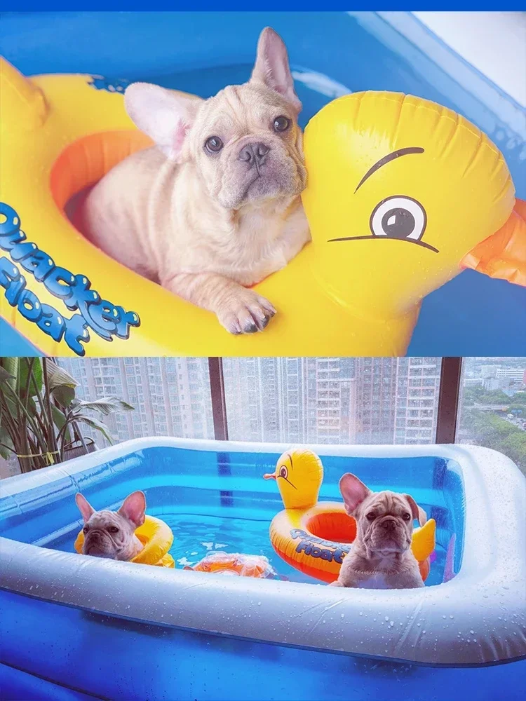 Pet Dog Bathing Swimming Pool Household Small Medium and Large Dogs Cat Duck Foldable Tub Summer Durable Inflatable Bucket