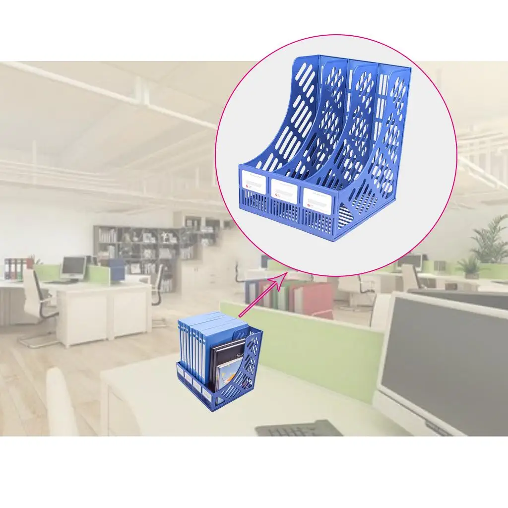 ถาดถาดรองจดหมาย3กล่องอเนกประสงค์ช่องทำจากกระดาษคุณภาพสูง