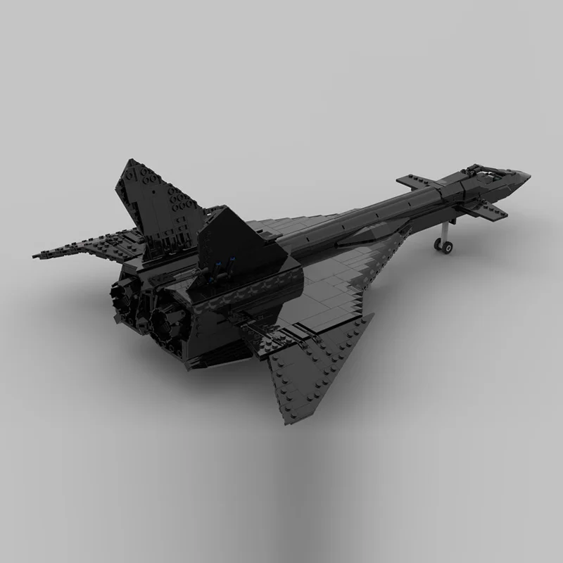 MiG-31 Firefox الطائرات المقاتلة العسكرية الحديثة نموذج MOC قوالب بناء معدات الحرب وحدات التكنولوجيا هدايا ألعاب أطفال البدلة #3