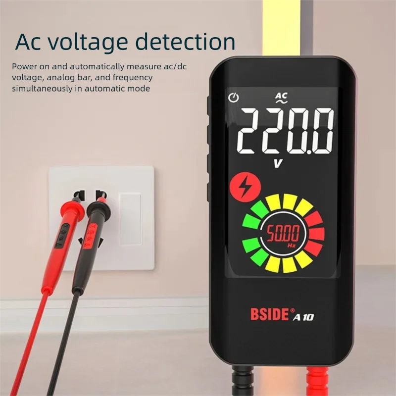Smart Portable Multimeter True RMS Color LCD Digital Tester for AC DC Voltage Capacitance Ohm Diode NCV Hz Fire Wire Tester