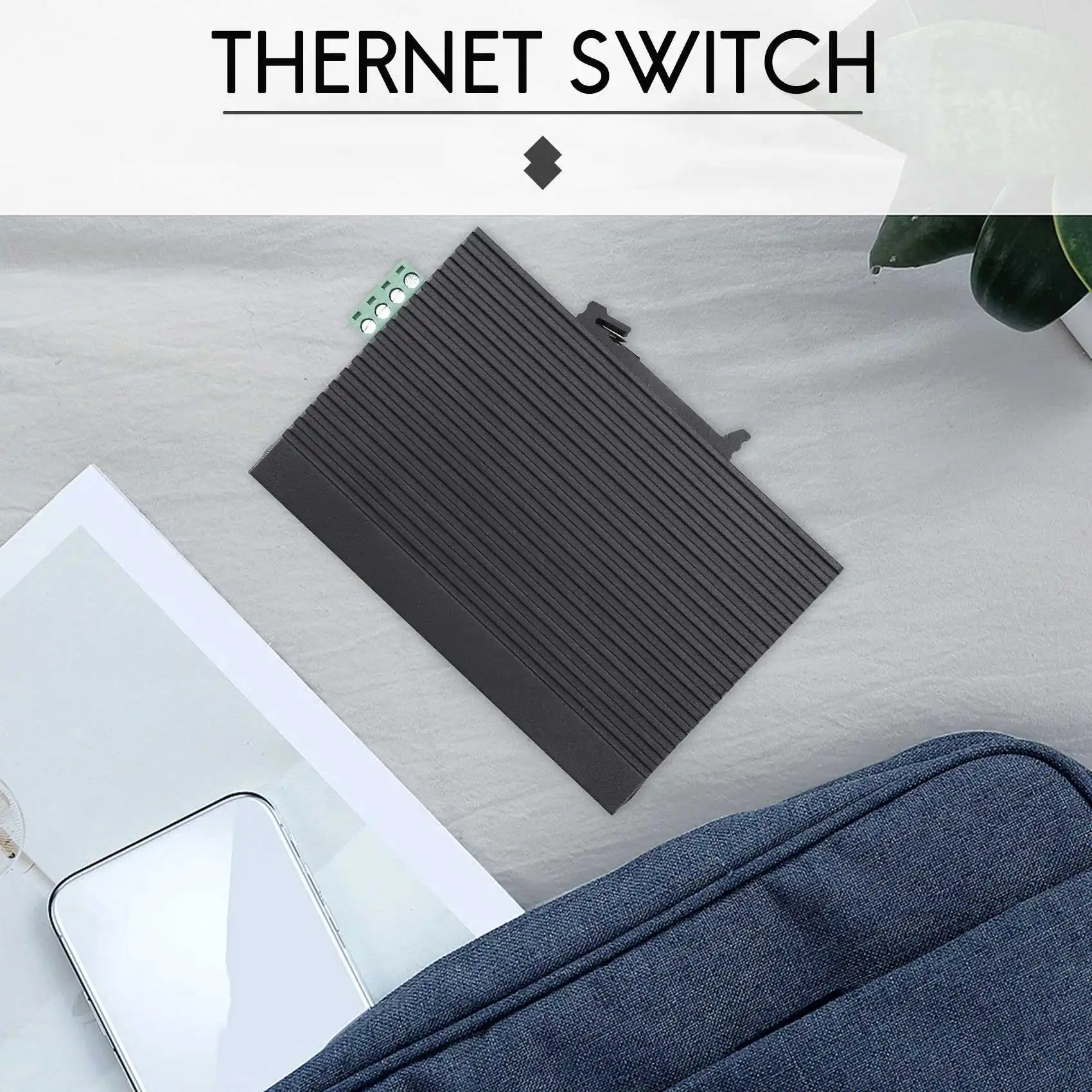 5-Port RJ45 10/100M Ethernet Desktop Switch Hubs Netzwerk Laptop DIN-Schiene Typ F