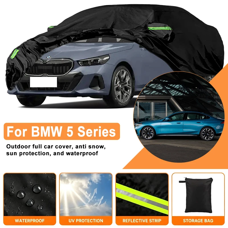 Waterproof Car Cover For BMW 5 Series E39 E60 E61 F07 Outdoor Full Car Cover Wind Sun UV Dust Rain Snow All Weather Protection