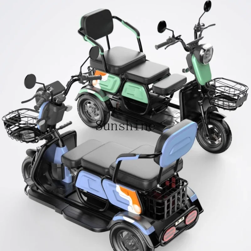 

Electric tricycle for the elderly pick up children adult lithium battery men and women household small transport