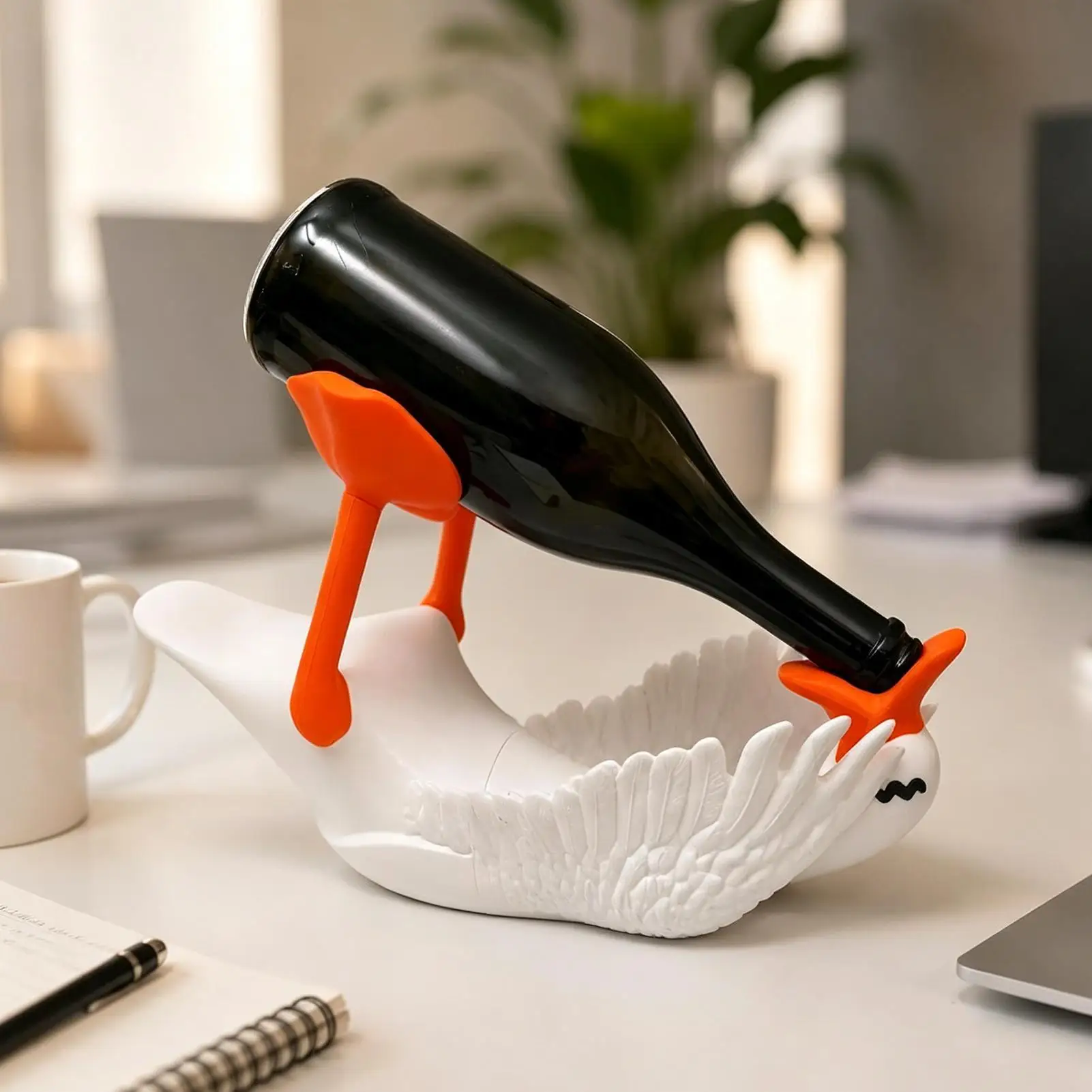 goose-bottle-holder-3d-printed-goose-shape-countertop-wine-rack-for-bartenders-enthusiasts-collectors-homeowners-dinner-party