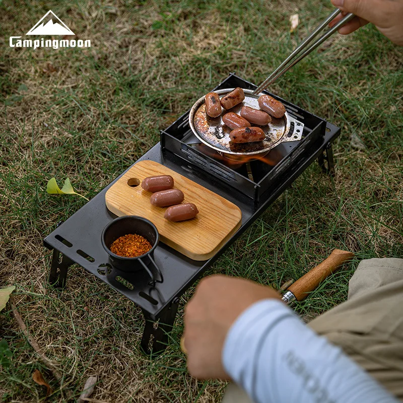 bksk-310cp-outdoor-black-thickened-stainless-steel-windproof-fire-pit-table-folding-fire-pit-table-solo-heat-insulation-table