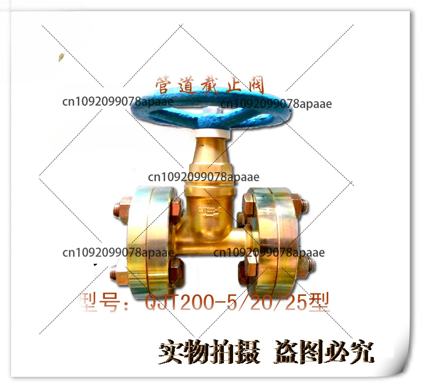 Filling Station Pipeline Stop Valve QJT200-15 Oxygen and Nitrogen Valve Flange Main  New All Copper