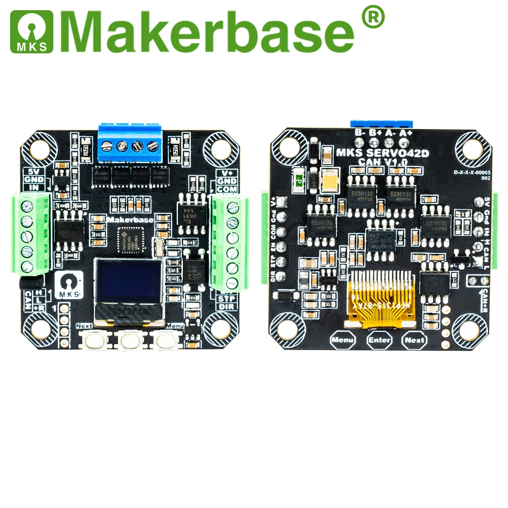 Imagem -06 - Controlador do Motorista Servo Makerbase Nema 17 Movimentação do Motor Deslizante do Laço Fechado Rs485 Pode 256 Microstep Microstep Mks Servo42d