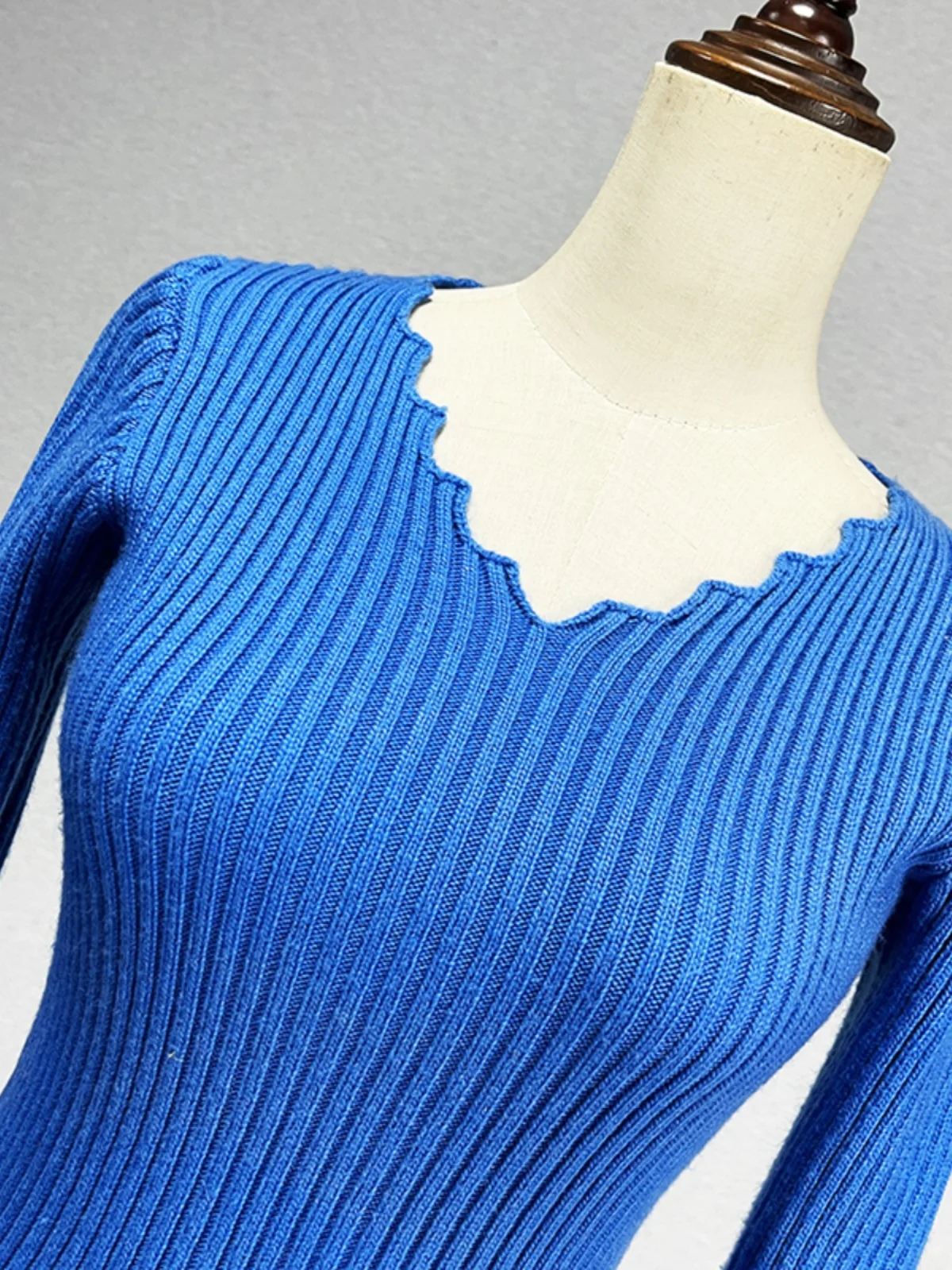 Red V-Ne Wool Sweat… - image