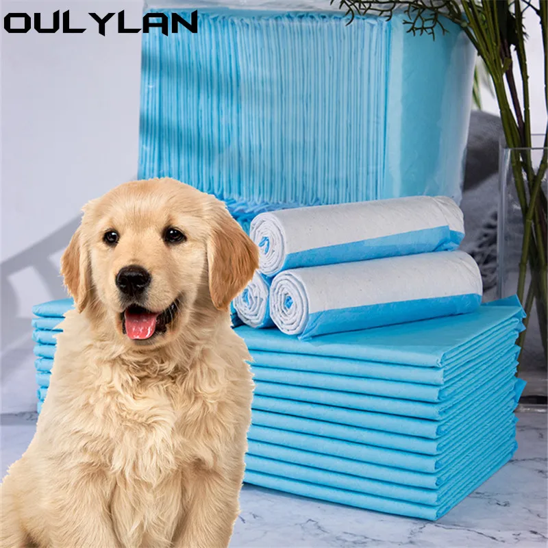 Oulylan Thicken Pet Urine Pads Dog Training Pee Pads Absorbent Pet Diaper Disposable Healthy Clean Nappy Mat for Pets Supplies