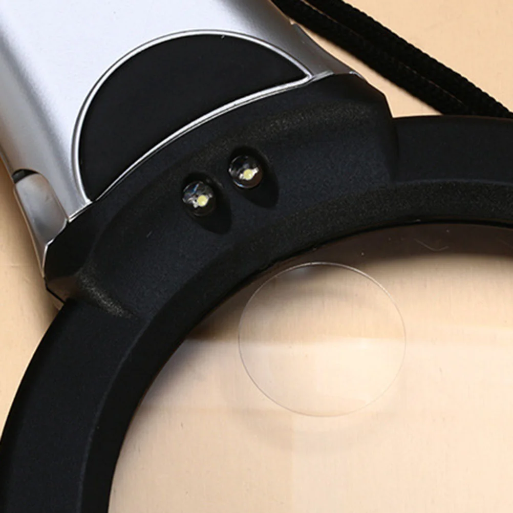 Dual-purpose Desktop Reading Hanging Magnifier Jewelry LED Magnifier Repair Magnifying Glass ABS Magnifier