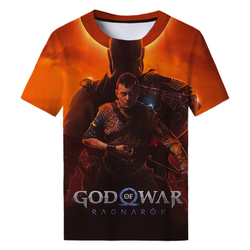 Summer God of War Ragnarok T-Shirts Game 3D Print Streetwear Men Women Casual Fashion Oversized T Shirt Kids Tees Tops Clothing