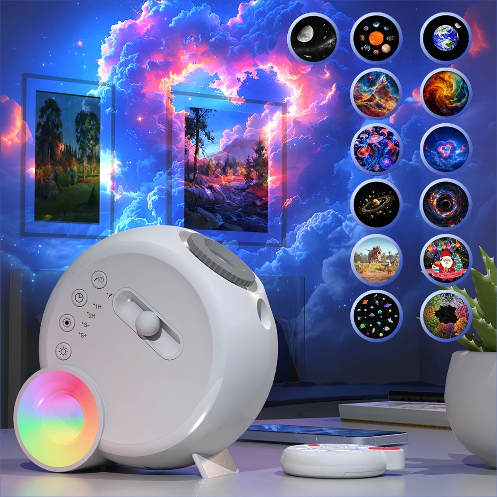Planetarium Galaxy Night Light Projector 360° Adjustable Star Sky Night Lamp For Bedroom Home Kids Birthday Gift