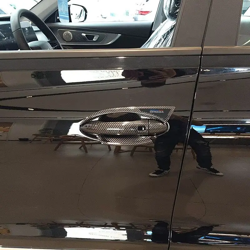 

Для Chery Omoda 5 C5 FX 2022 2023 2024, аксессуары, ABS, углеродное волокно, ручка, защита двери, чаша, защита от царапин, автомобильная наклейка, отделка, стиль