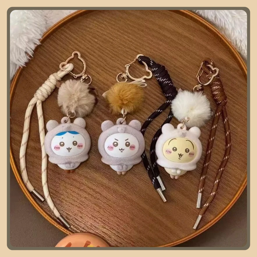 

Периферийные устройства Chiikawa, нечеткие сезонные флокированные брелки, милые, супер очаровательные, в наличии, идеально подходят в качестве подарков, chii usagi hachiwear