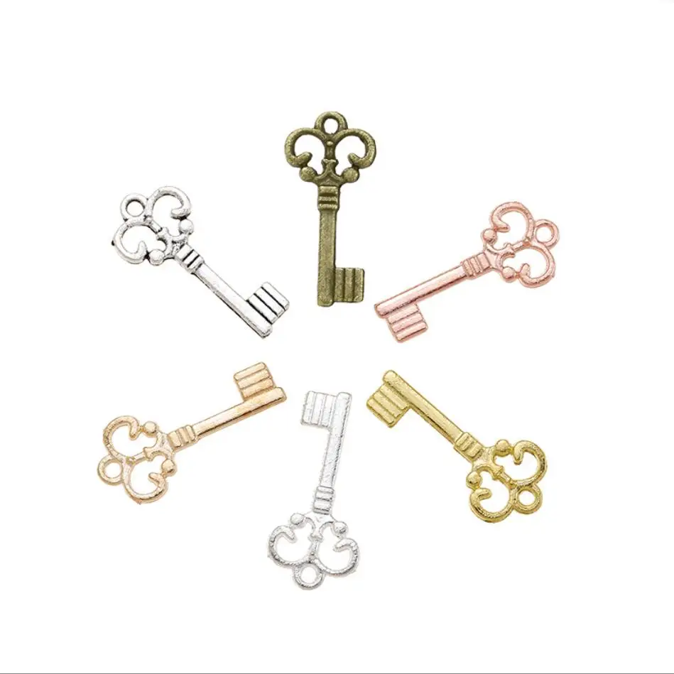 New Arrival 20 pcs/lot Alloy Charms Pendant key silver plated 21*10 mm Jewelry Making DIY Charms Handmade Crafts F0047