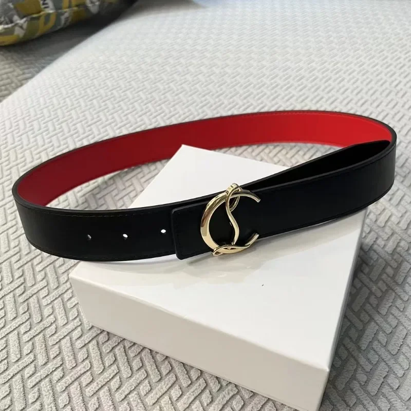 2024 Temperament Belt New Irregular Shape Gold Button Head Elegant Daily Versatile Casual Jeans Business Women\'s Belt