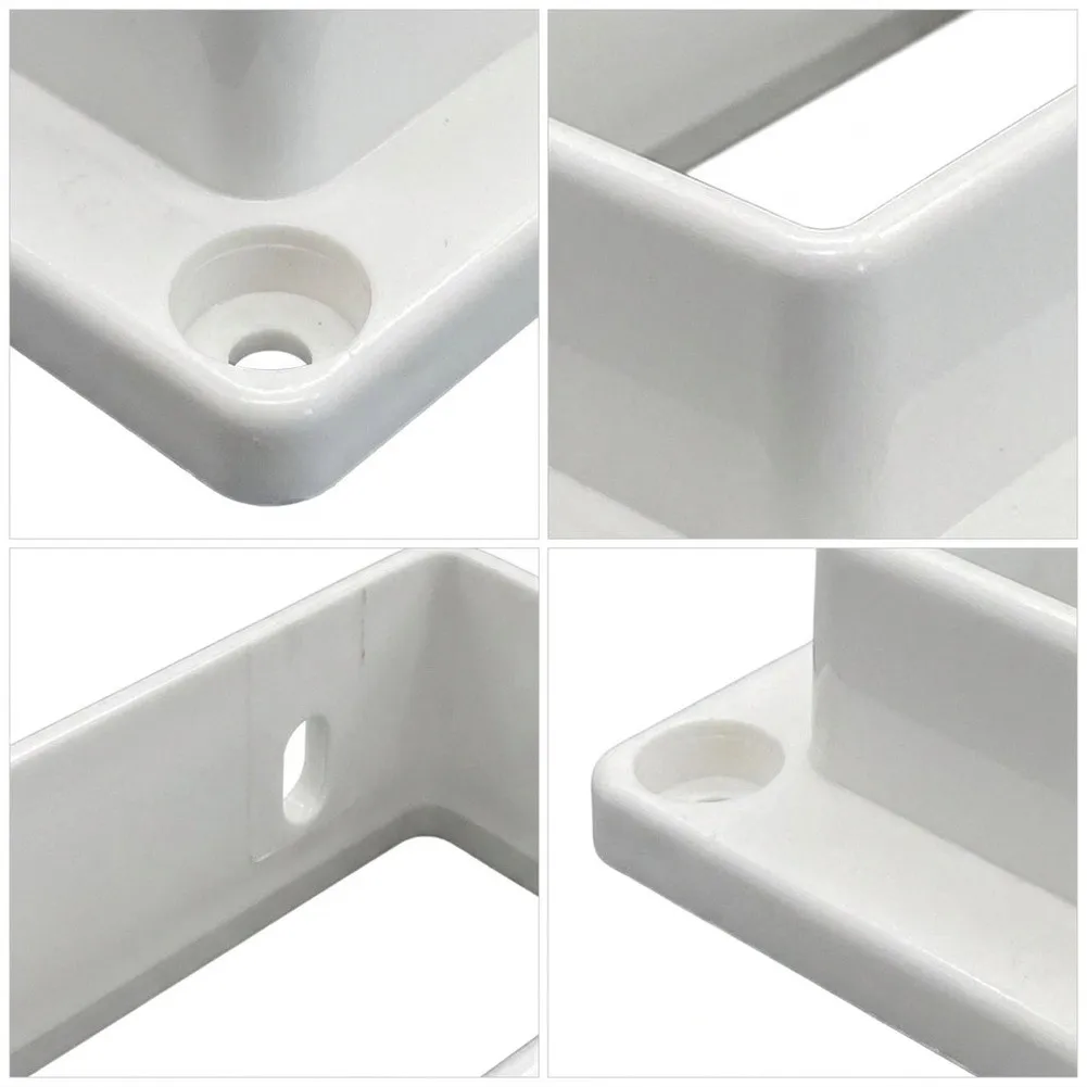 Vinyl Fence Rail Brackets Suitable for Both New Fence Construction and Retrofit Reinforcement of Existing Vinyl Railings